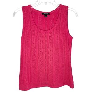 St. John Knit Tank‎ Top Petite Pink Sleeveless